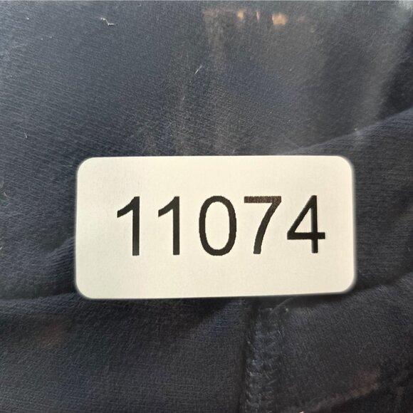 Womens Abercrombie & Fitch Navy Full Zip Jacket Cotton Blend Long Sleeve Size L - Picture 7 of 8